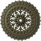 Ekena Millwork Sellek Ceiling Medallion (Fits Canopies up to 1 1/8"), 18 1/2"OD x 7/8"ID x 1 1/2"P, Painted Turtle CM18SKPTF - alternate 1